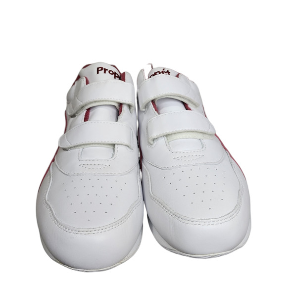 Propet Tour Walker Strap Shoes White/Berry Leather Hook & Loop Women’s Size 10 - Picture 11 of 12